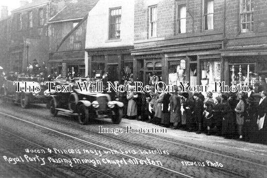 YO 8717 - Royal Party Passing Through Chapel Allerton, Yorkshire