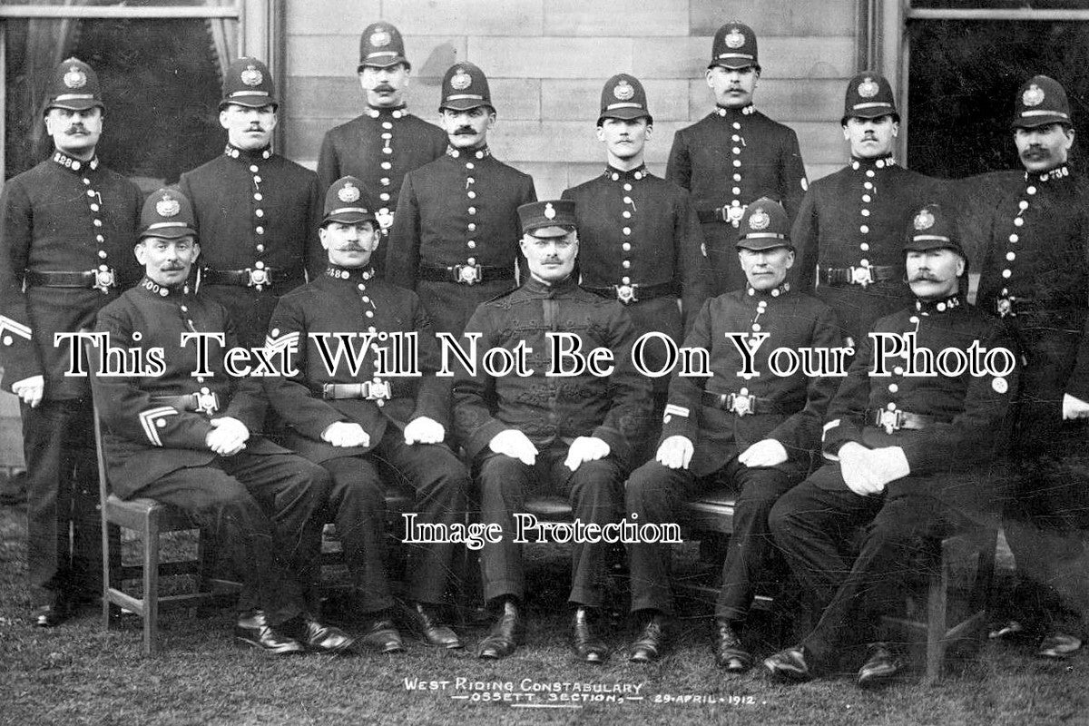 YO 8722 - West Riding Constabulary, Onssett Policement, Yorkshire 1912