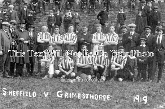 YO 8727 - Sheffield V Grimesthorpe Football Match, Yorkshire 1919