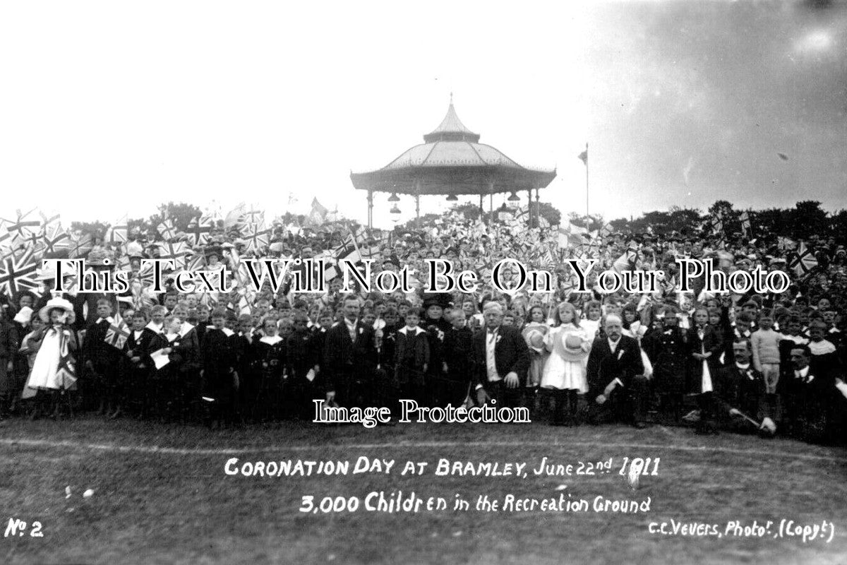 YO 8802 - Coronation Day At Bramley, Yorkshire 1911