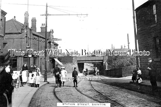 YO 8803 - Station Street, Swinton, Yorkshire c1920
