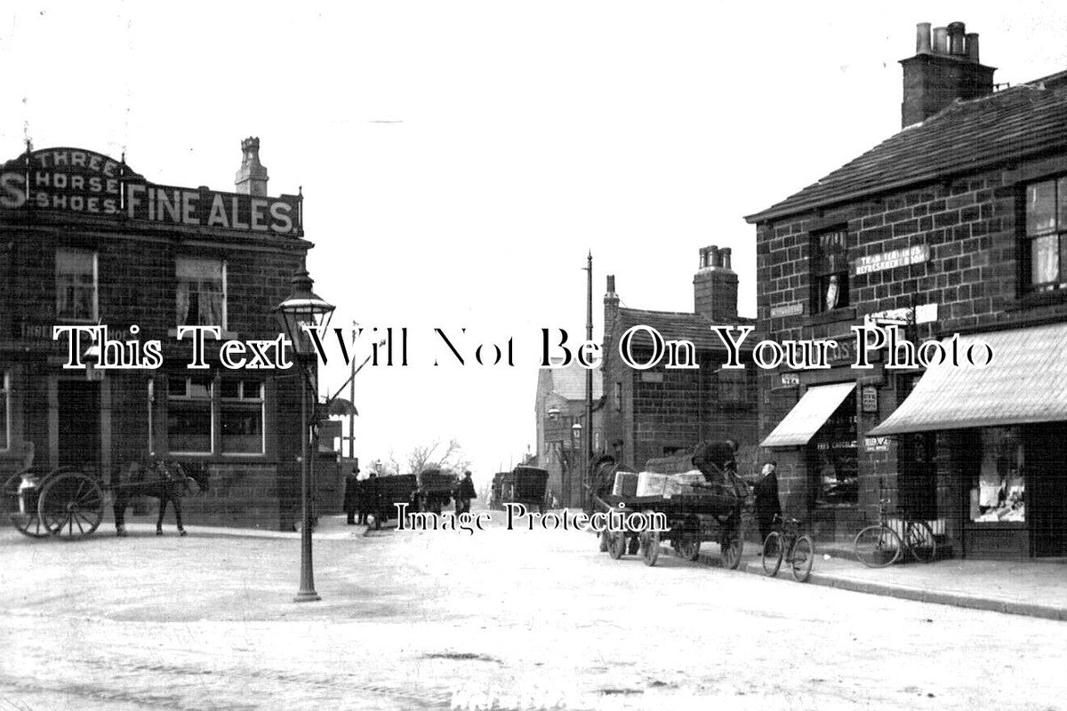 YO 8804 - Three Horse Shows Pub, Westwood Lane, Leeds, Yorkshire c1910