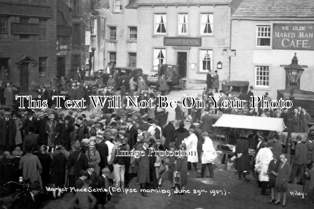 YO 881 - Eclipse Morning, Market Place, Settle, Yorkshire June 29th 1927