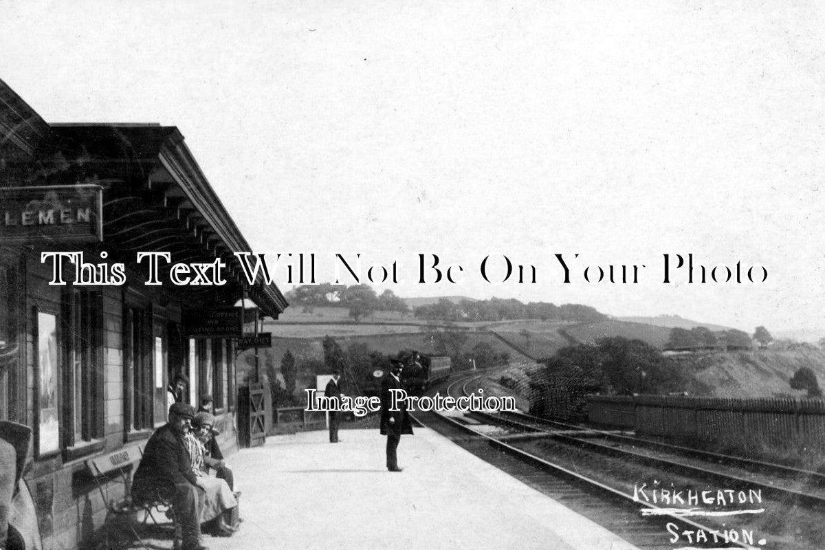 YO 883 - Kirkheaton Railway Station, West Yorkshire c1904