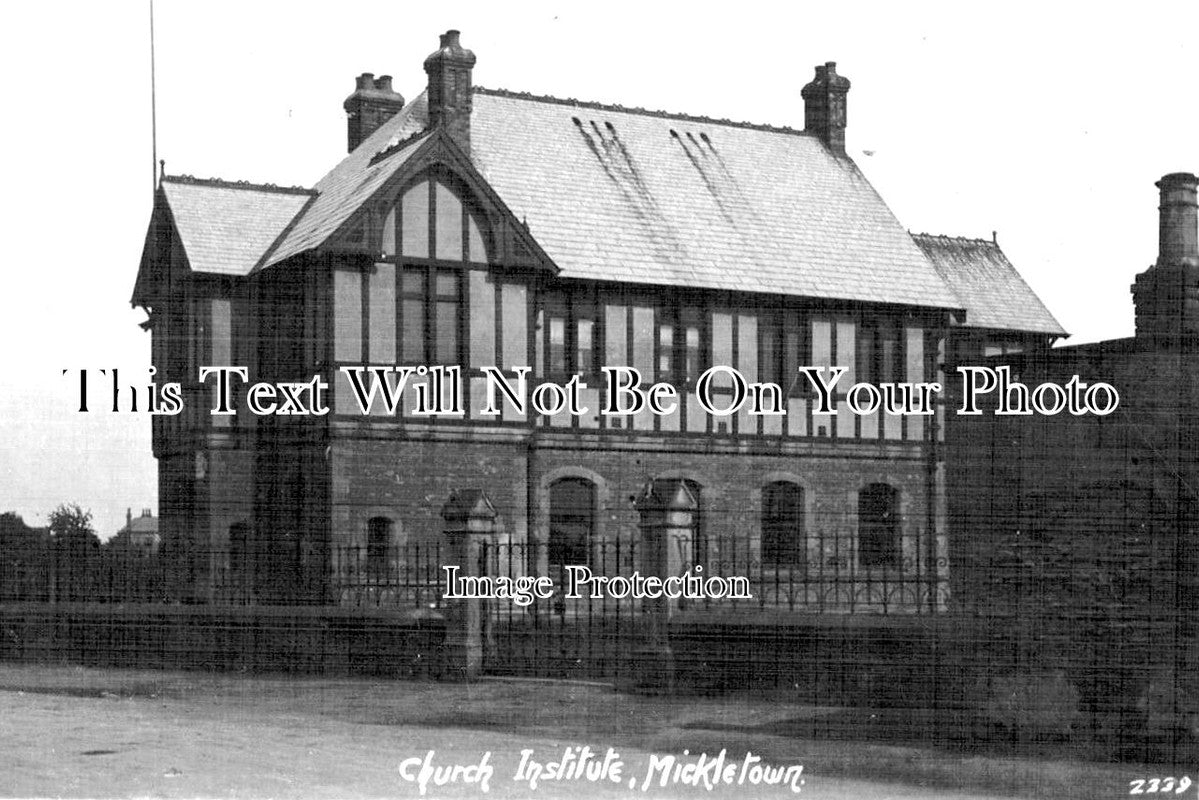 YO 8848 - Church Institute, Mickletown, Yorkshire c1909