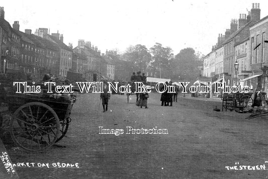 YO 8854 - Market Day, Bedale, Yorkshire c1915