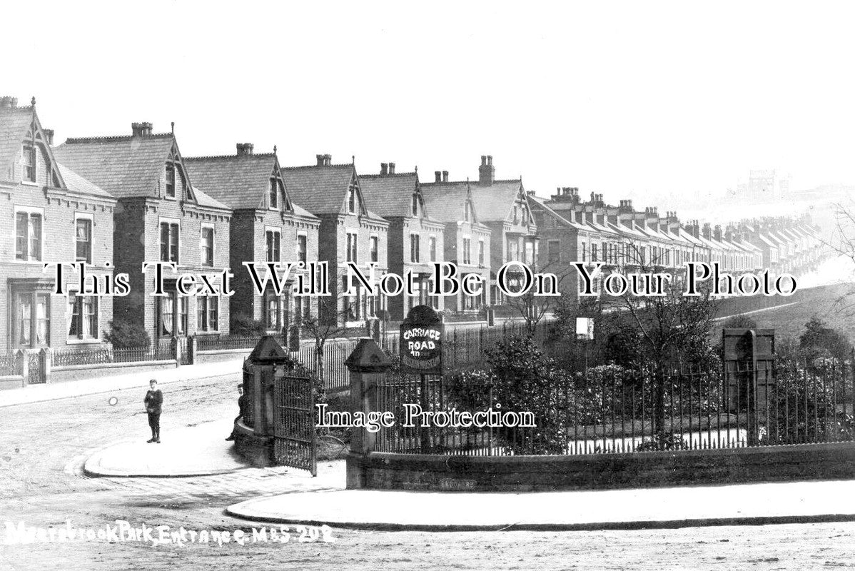 YO 8988 - Meersbrook Park Entrance, Sheffield, Yorkshire c1910