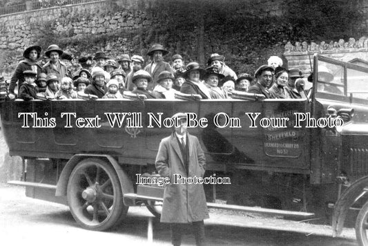 YO 9063 - W Caudle & Co Charabanc, Sheffield, Yorkshire