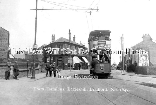 YO 9107 - Tram Terminus, Eccleshill, Bradford, Yorkshire