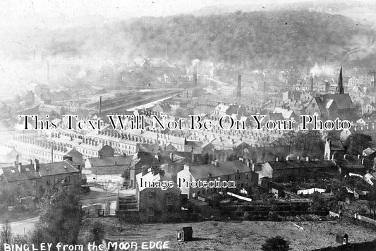 YO 9151 - Bingley From The Moor Edge, Yorkshire