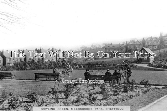 YO 9186 - Bowling Green, Meersbrook Park, Sheffield, Yorkshire c1918