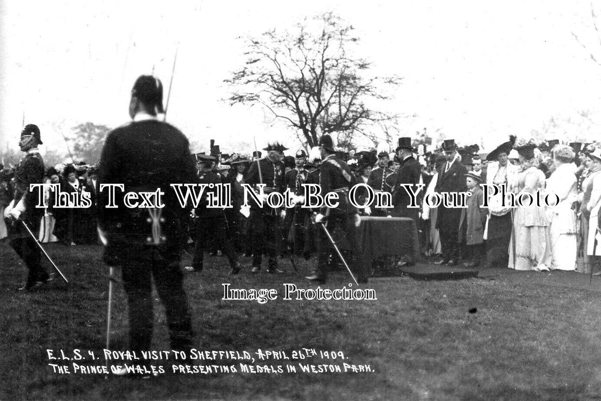 YO 9194 - Royal Visit To Sheffield, Weston Park, Yorkshire 1909