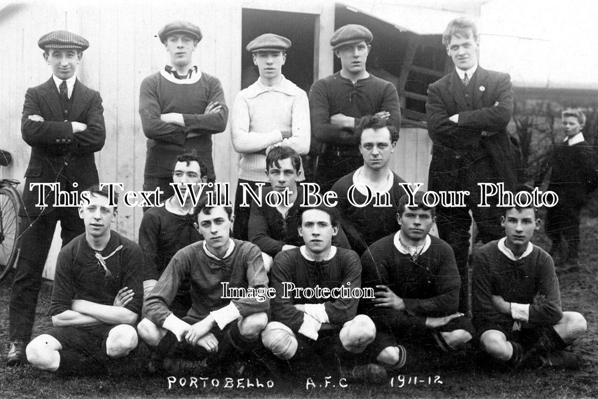 YO 9221 - Portobello AFC Football Team, Hull, Yorkshire 1911-12