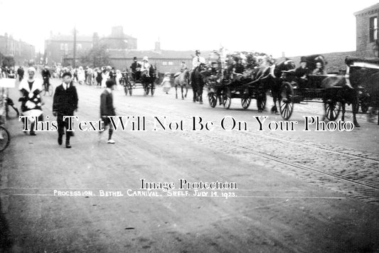 YO 9260 - Procession, Bethel Carnival, Shelf, Yorkshire 1923