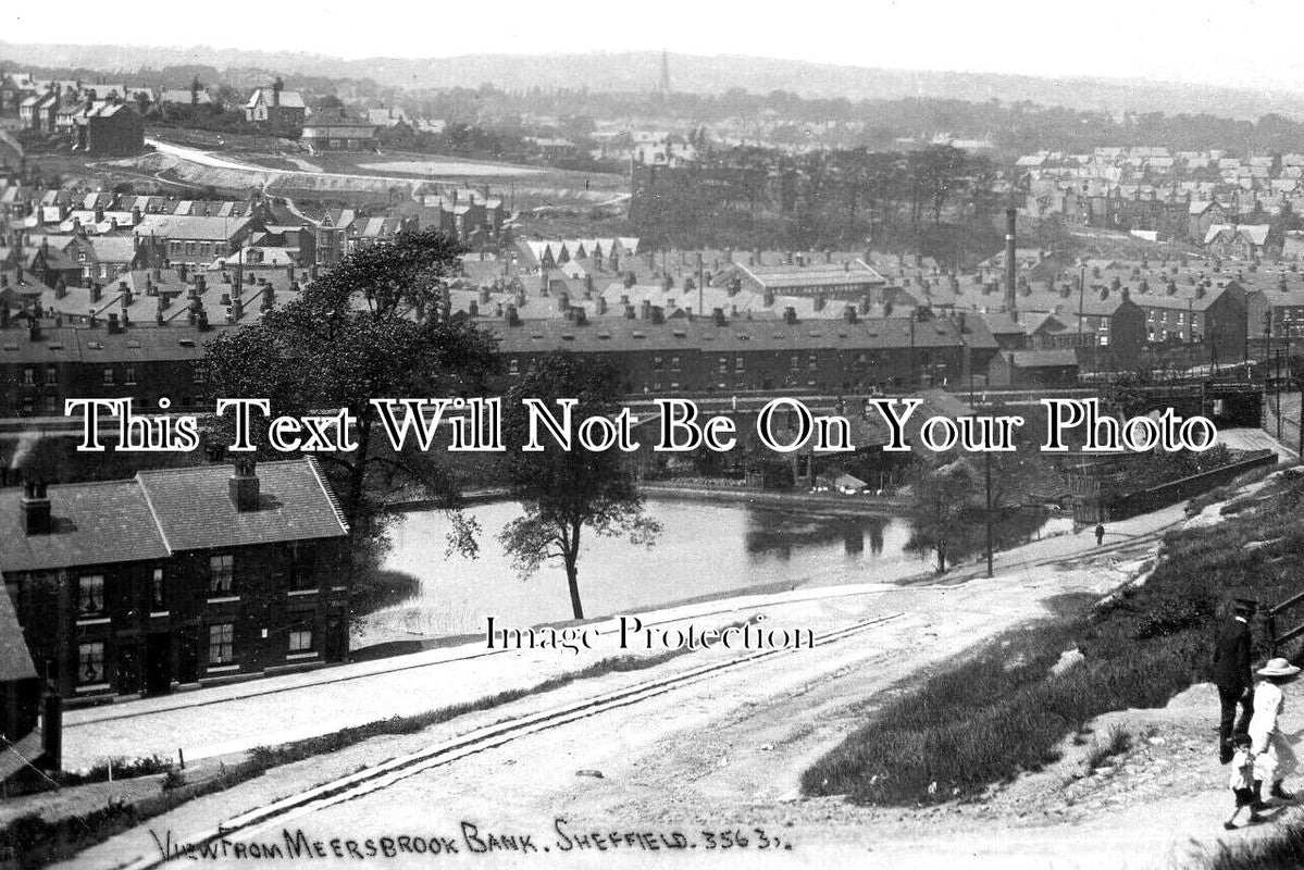 YO 9304 - View From Meersbrook Bank, Sheffield, Yorkshire