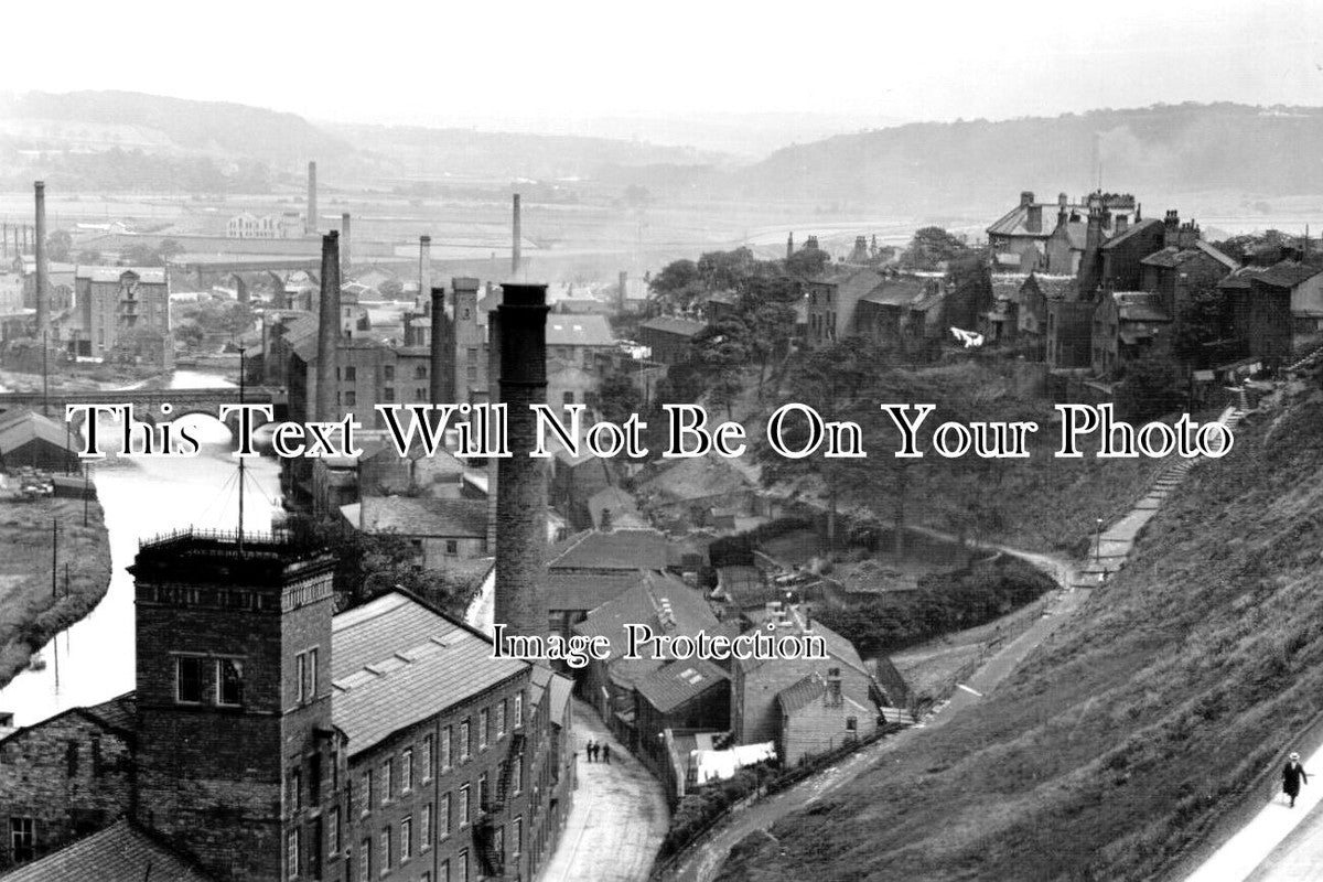 YO 9324 - Elland From Hullen Edge, Yorkshire