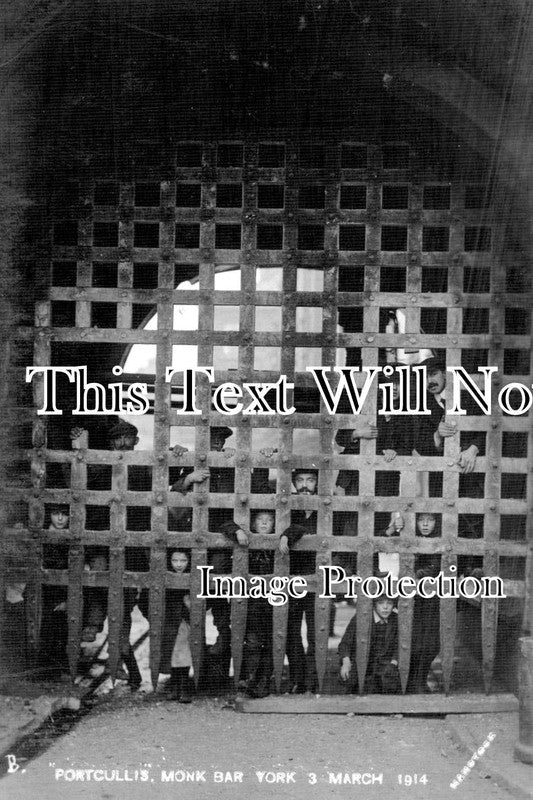 YO 9353 - Portcullis Monk Bar, York, Yorkshire 1914