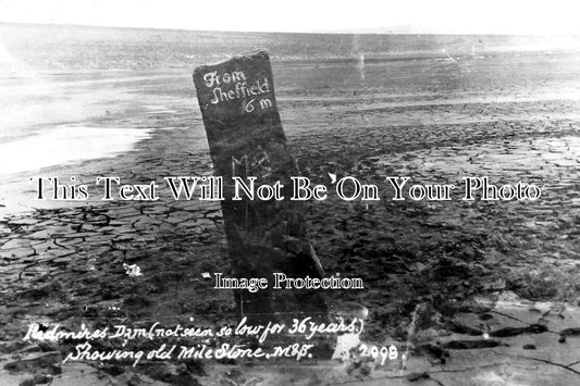 YO 9358 - Redmires Dam Low Water, Sheffield, Yorkshire