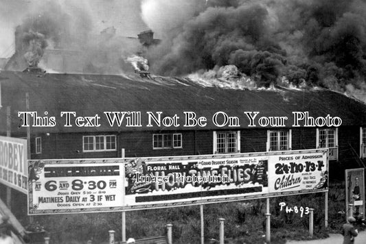 YO 9401 - Old Floral Hall Fire, Bridlington, Yorkshire c1923