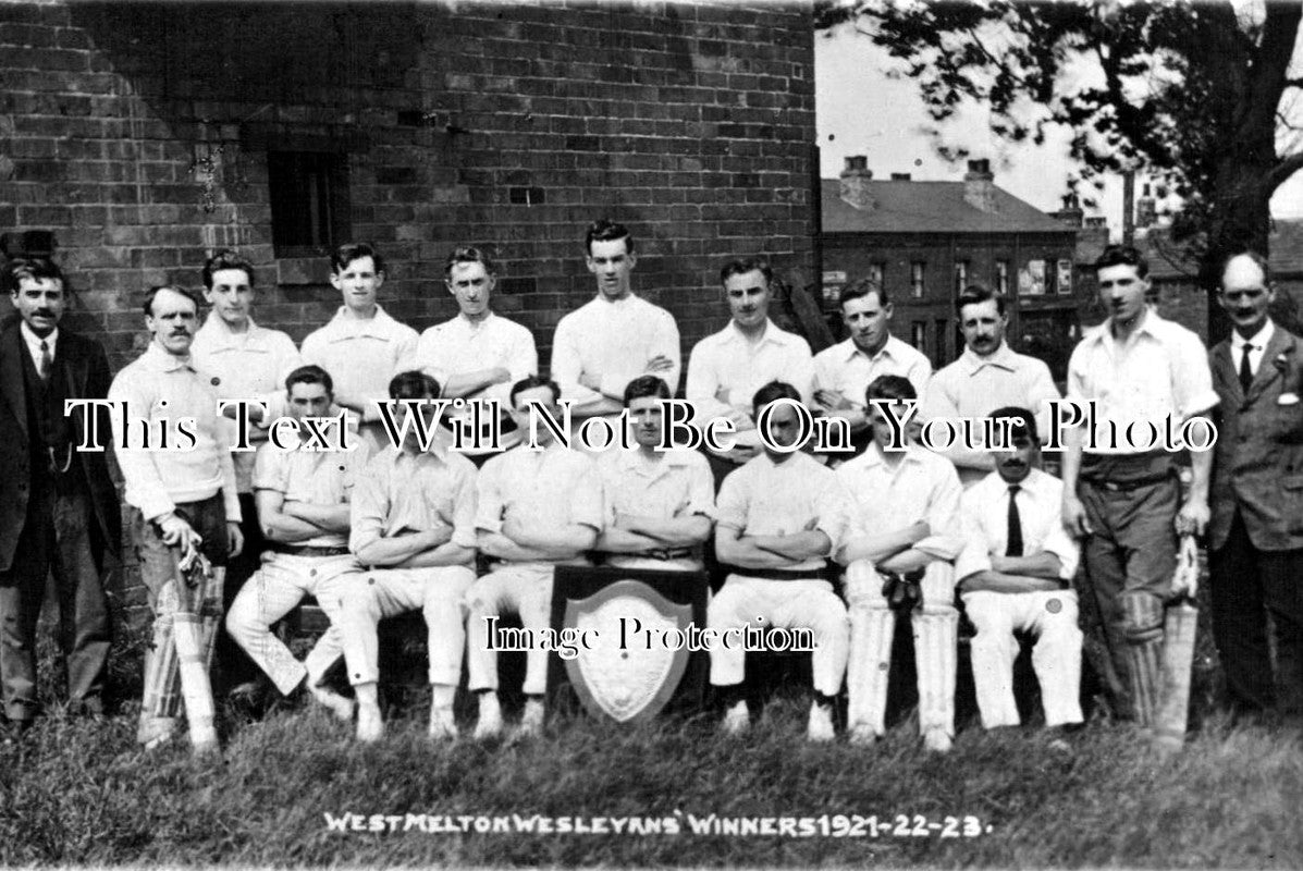 YO 943 - West Melton Wesleyan Cricket Team 1921-22-23, Yorkshire