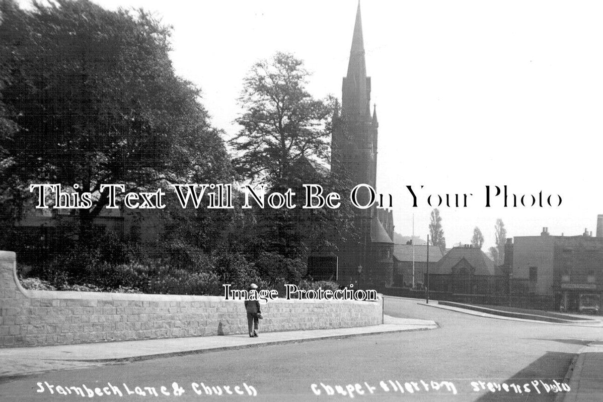 YO 9503 - Stainbeck Lane & Church, Chapel Allerton, Leeds, Yorkshire