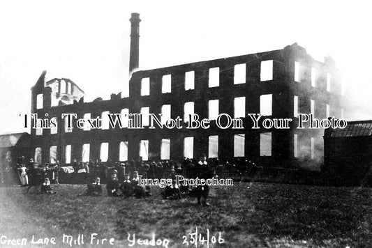 YO 9542 - Green Lane Mill Fire, Yeadon, Yorkshire 1906