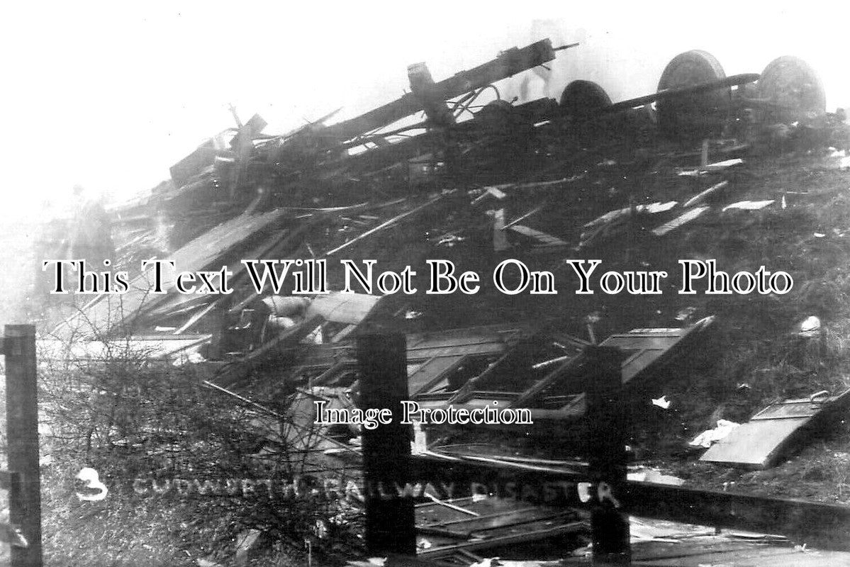 YO 9591 - Cudworth Railway Train Crash Disaster, Yorkshire 1905