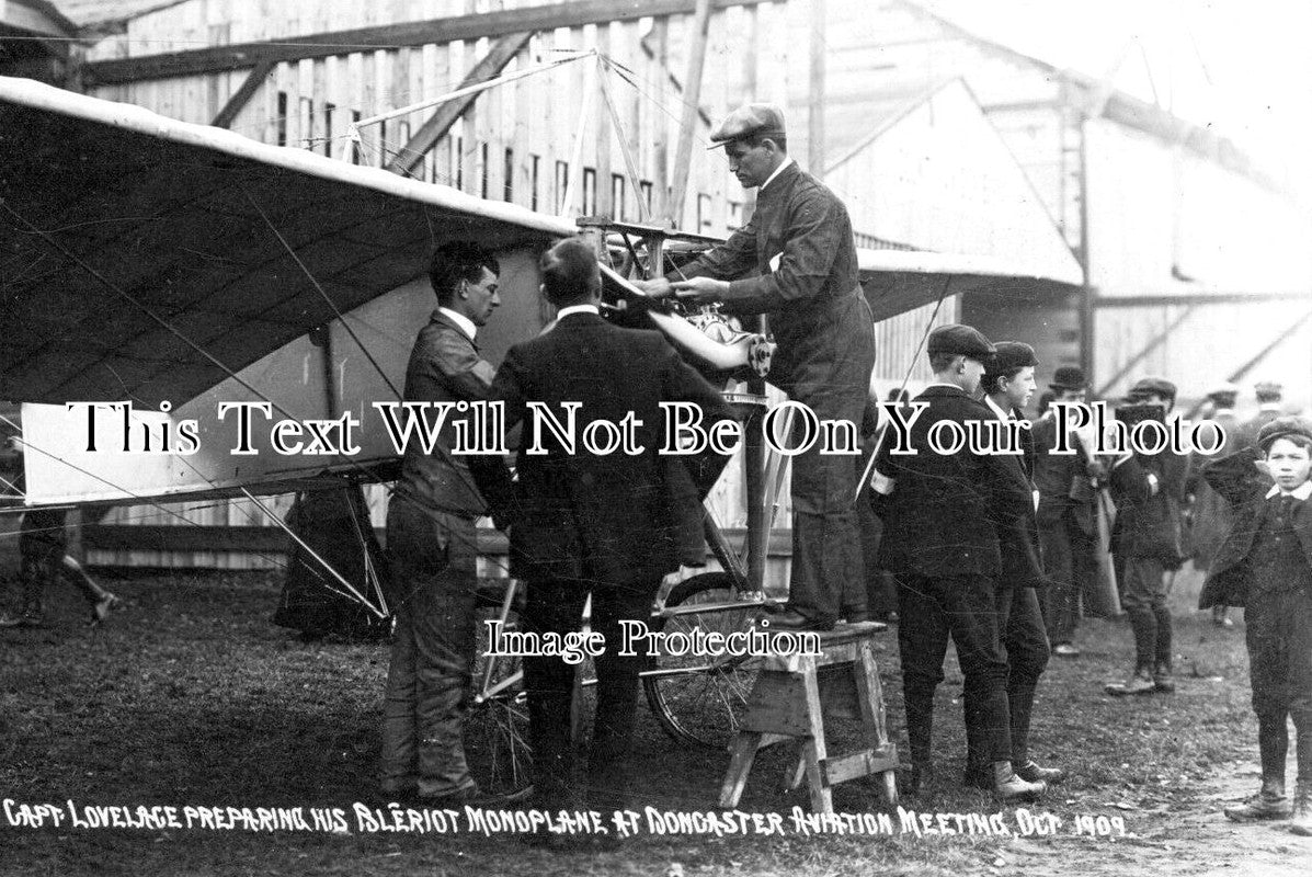 YO 9608 - Capt Lovelace, Bleriot Monoplane, Doncaster, Yorkshire 1909