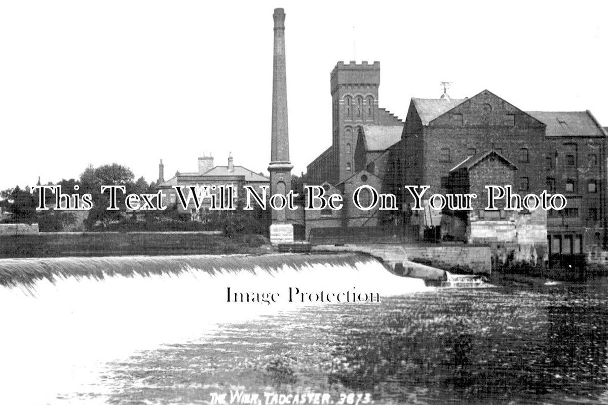 YO 9643 - The Weir, Tadcaster, Yorkshire c1913