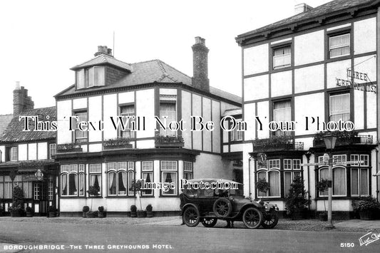 YO 9674 - The Three Greyhounds Hotel, Boroughbridge, Yorkshire