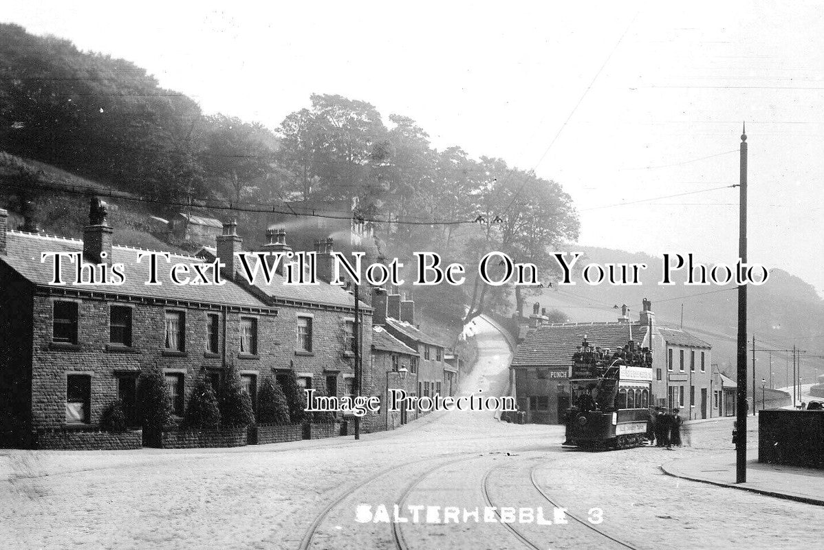 YO 9694 - Tram Car At Salterhebble, Halifax, Yorkshire