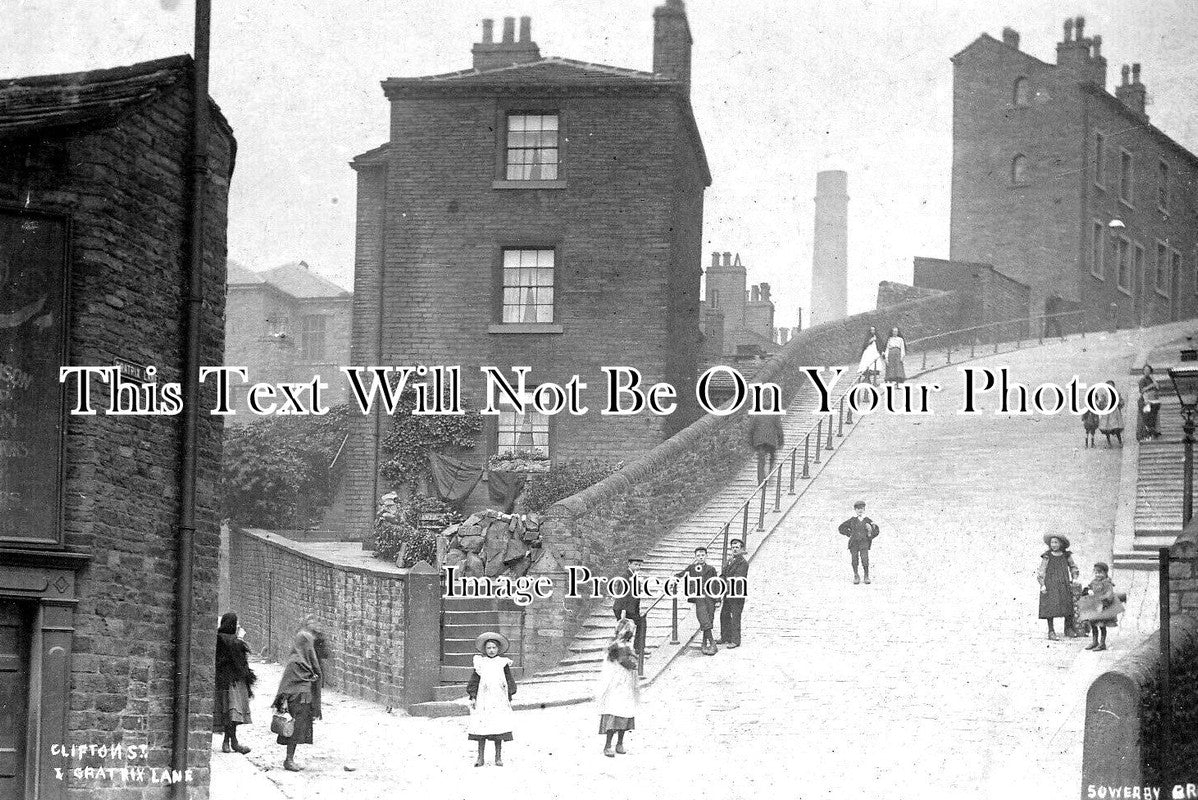 YO 9696 - Clifton Street & Greatrix Lane, Sowerby Bridge, Yorkshire