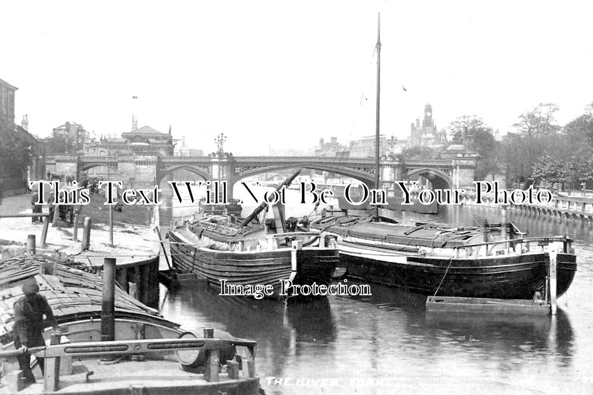 YO 9703 - The River At York, Yorkshire c1919