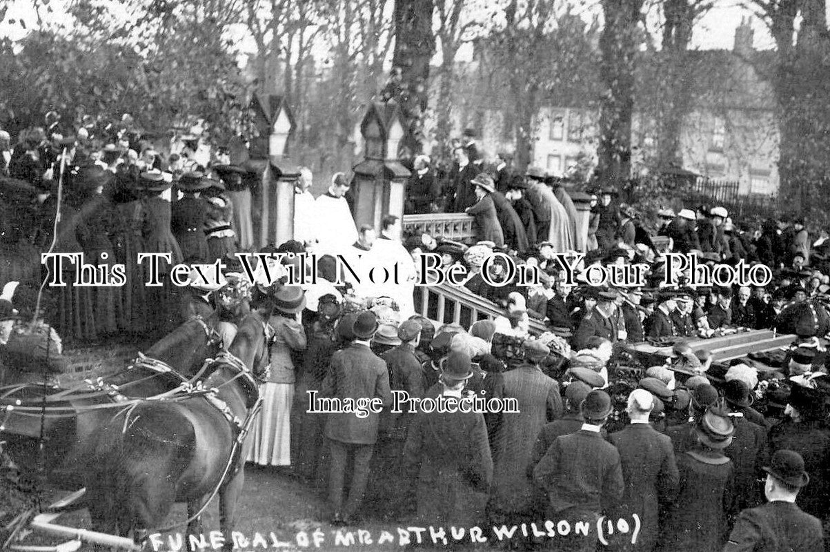 YO 9784 - Funeral Of Mr Arthur Wilson, Kirk Ella, Yorkshire c1909