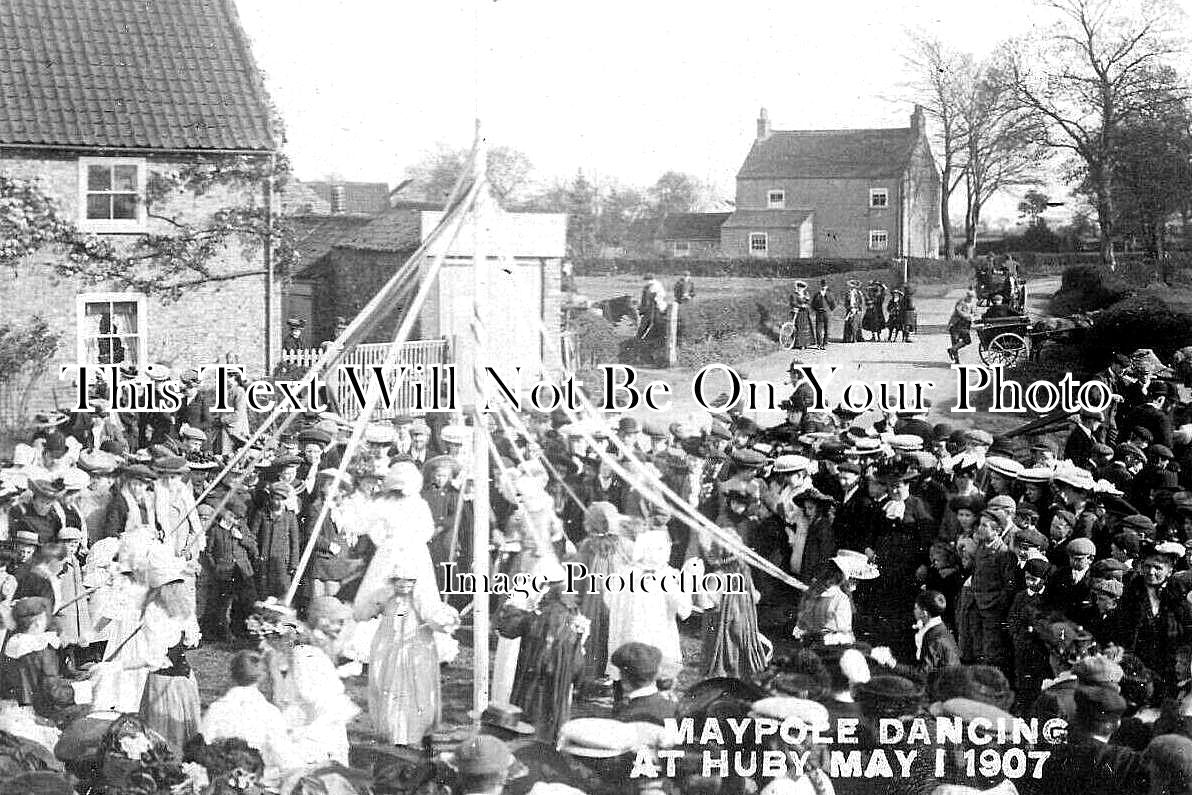 YO 9785 - Maypole Dancing, Huby, Yorkshire 1907