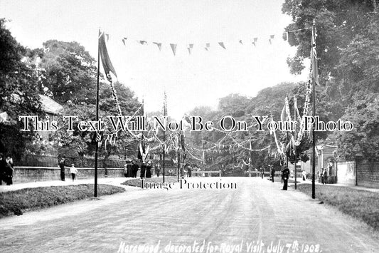 YO 9794 - Harewood Decorated For Royal Visit, Yorkshire 1908