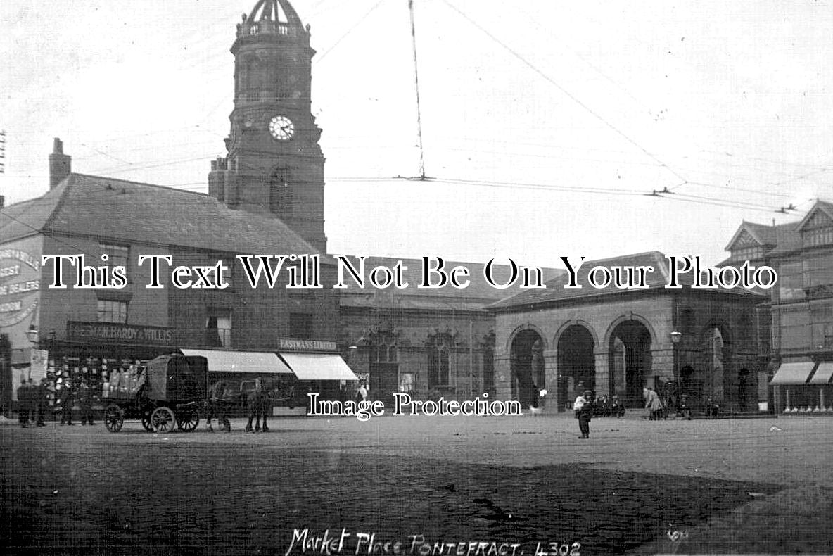 YO 9808 - Market Place, Pontefract, Yorkshire c1913