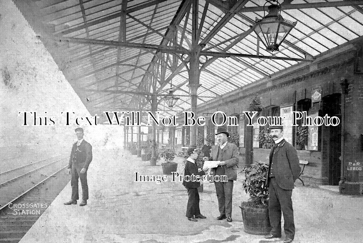 YO 9887 - Crossgates Railway Station, Leeds, Yorkshire c1905