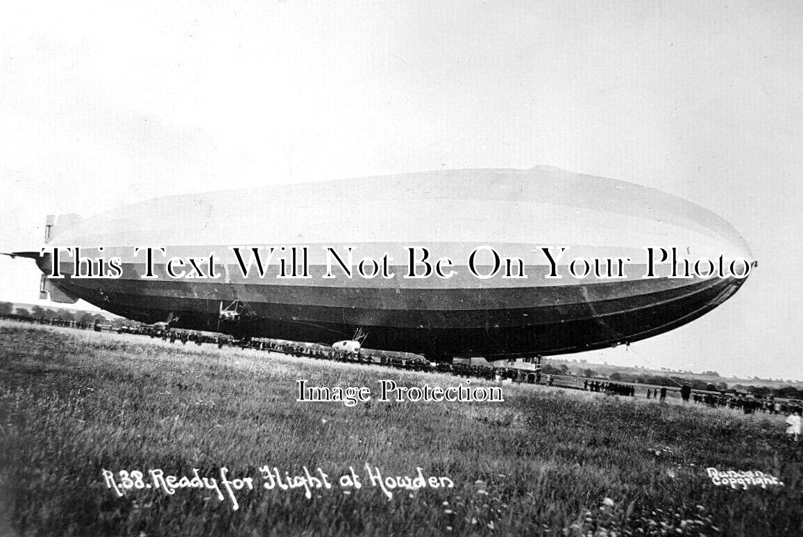 Zeppelin R 38 YO 9933 - Airship R38 At Howden, Yorkshire – JB Archive