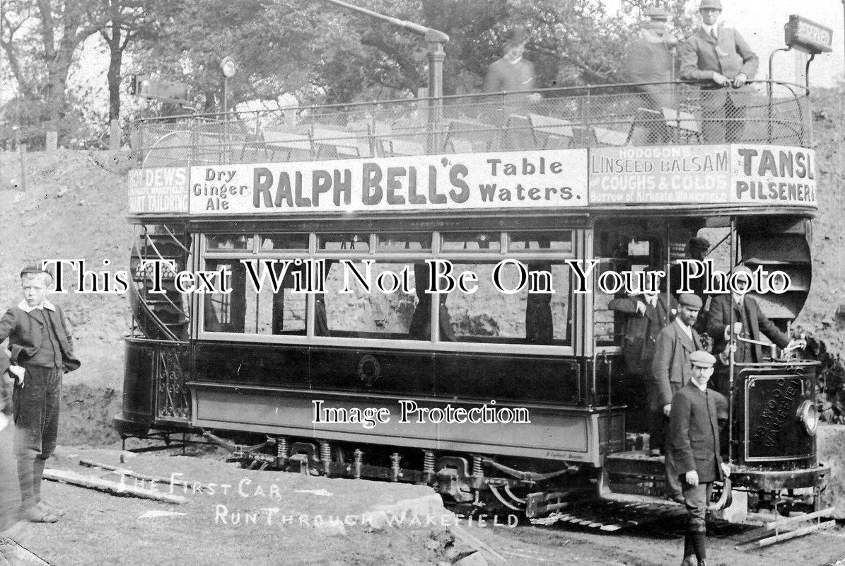 YO 997 - First Tram, Wakefield, Yorkshire c1904